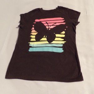 Children's Place Butterfly Shirt Sz L 10/12